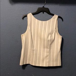 White House Black Market pinstriped shell size 12